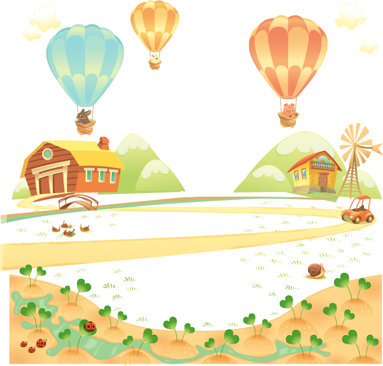 Hot Air Balloon Cartoon Clipart