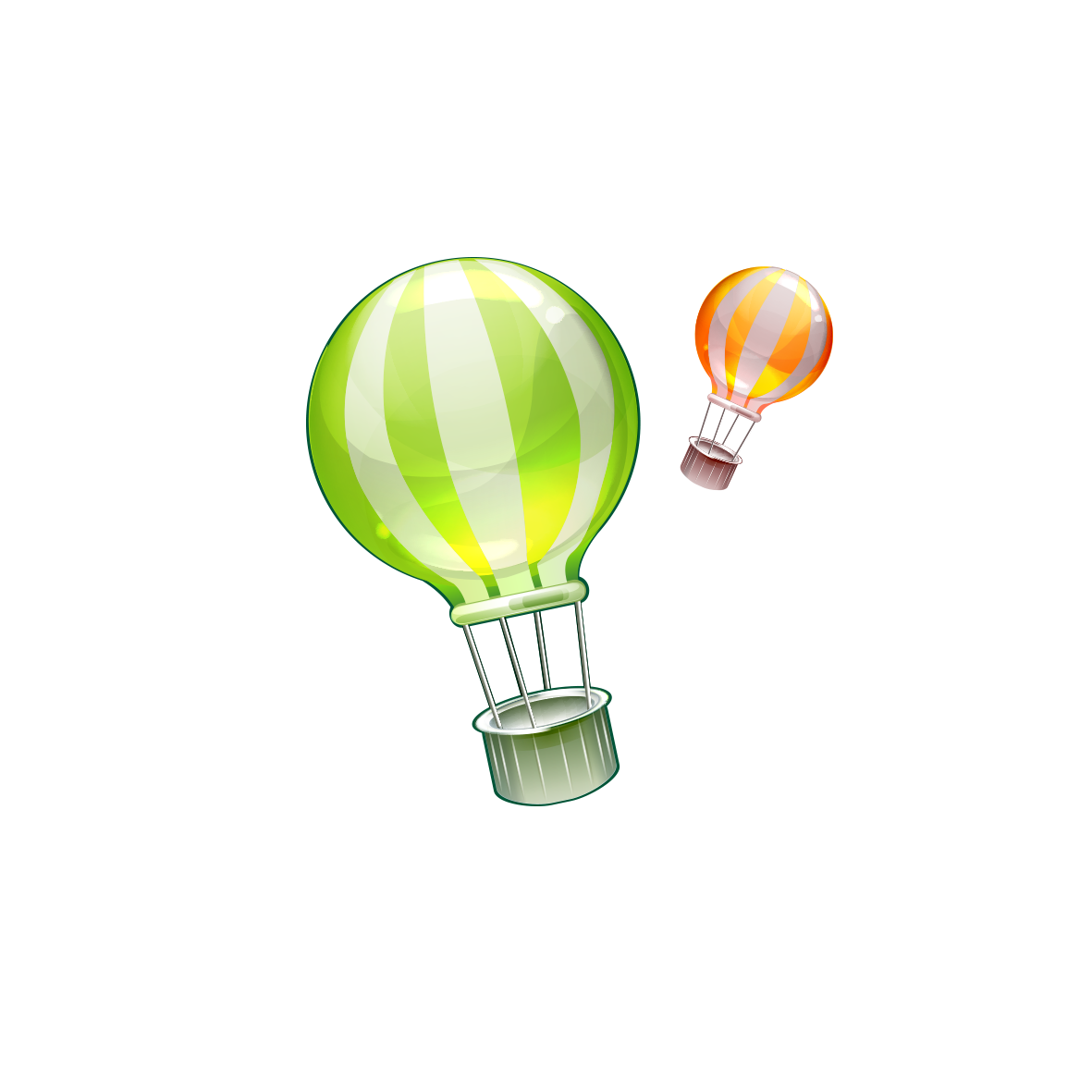 Hot Air Balloon Cartoon Clipart