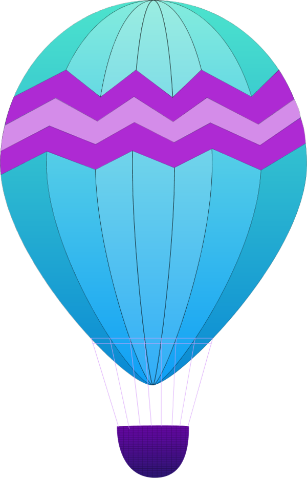 Hot Air Balloon Cartoon Clipart