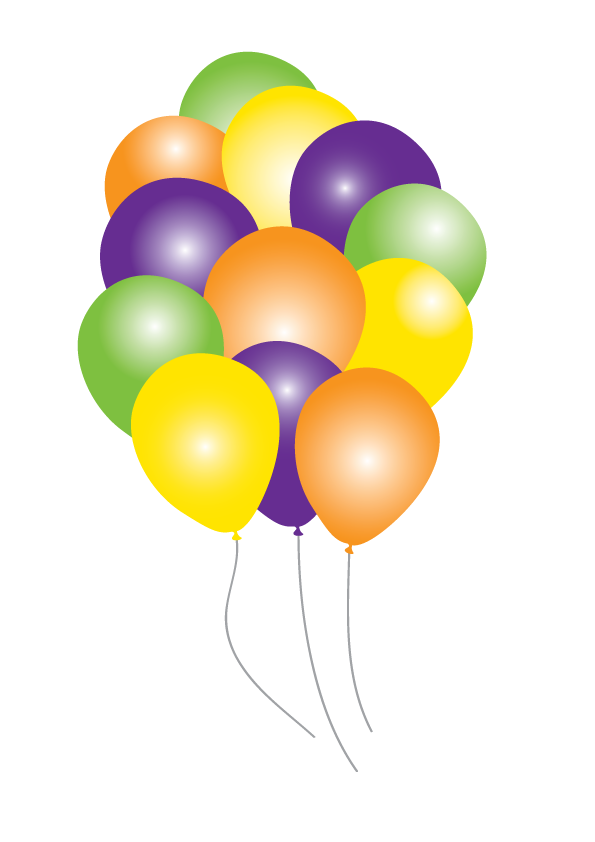 Birthday Balloon Cartoon Clipart