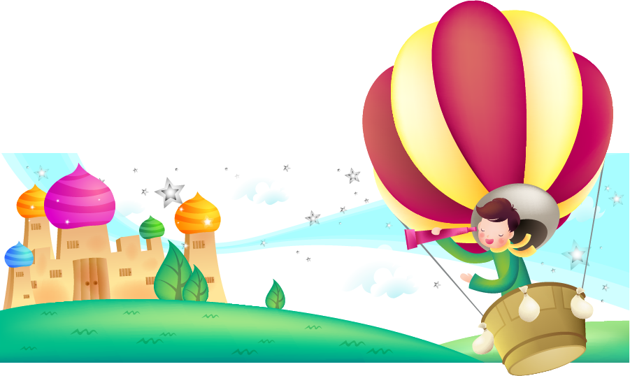 Hot Air Balloon Cartoon Clipart