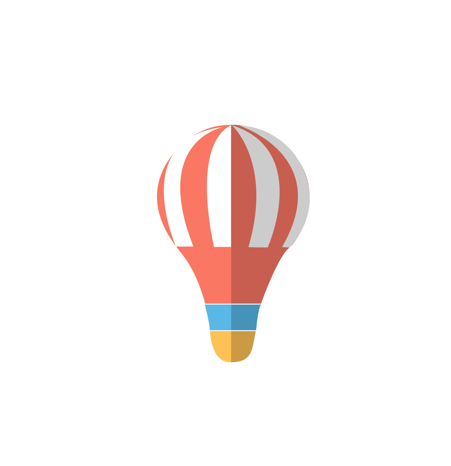 Hot Air Balloon Cartoon Clipart