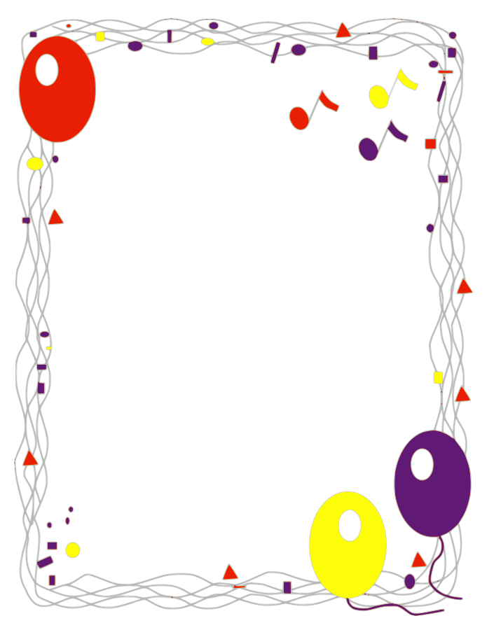 Party Background Frame Clipart