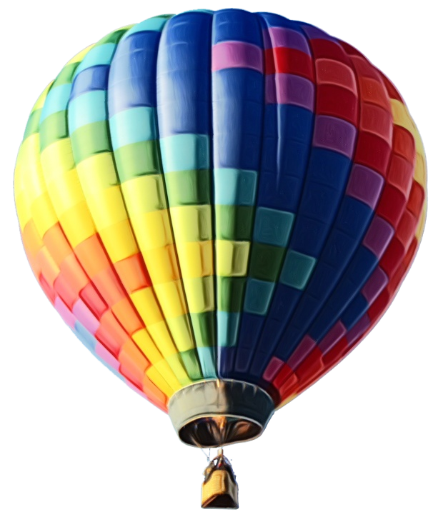 Hot Air Balloon Watercolor Clipart