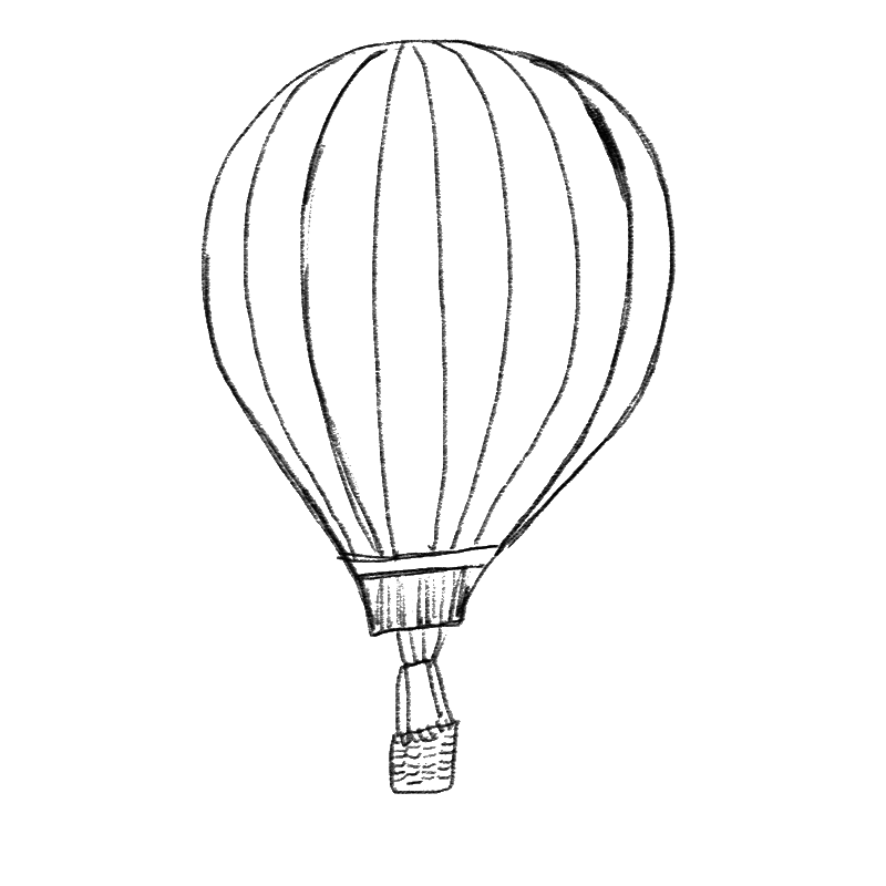 Balloon Black And White Clipart