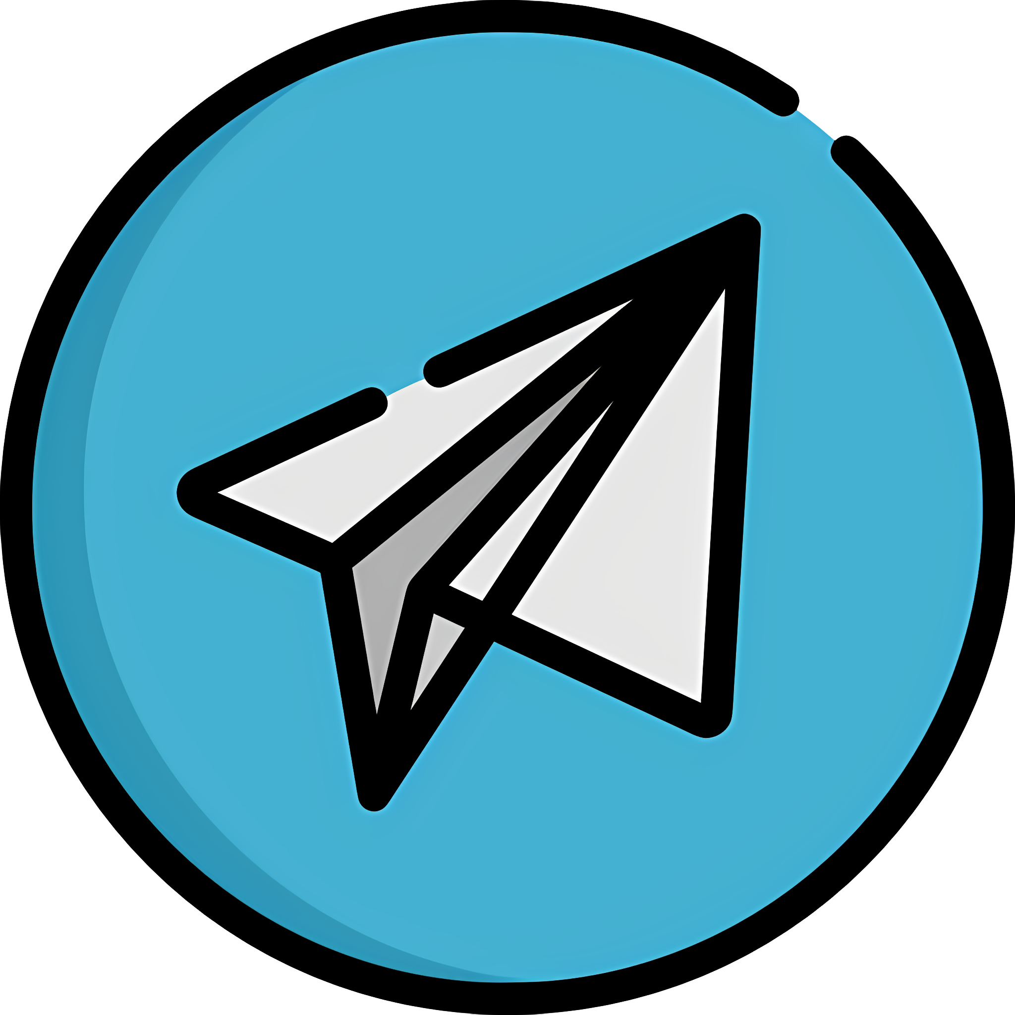 White paper plane suspended mid-flight on blue background Clipart