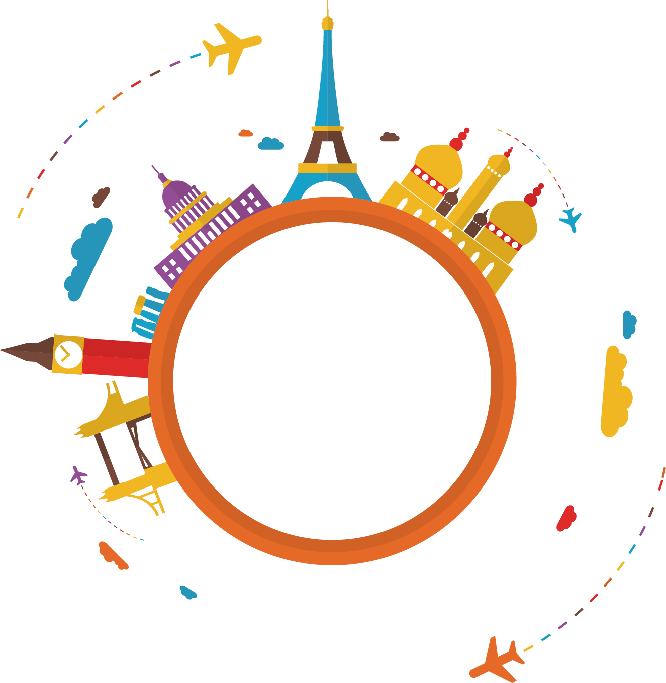 Travel World Clipart