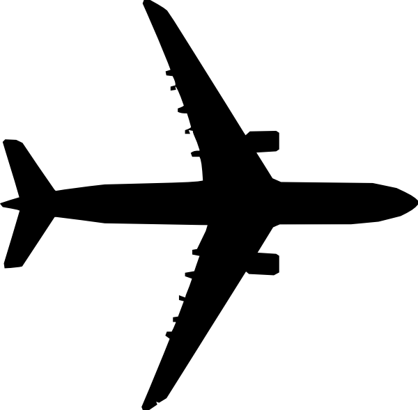 Airplane Silhouette Clipart