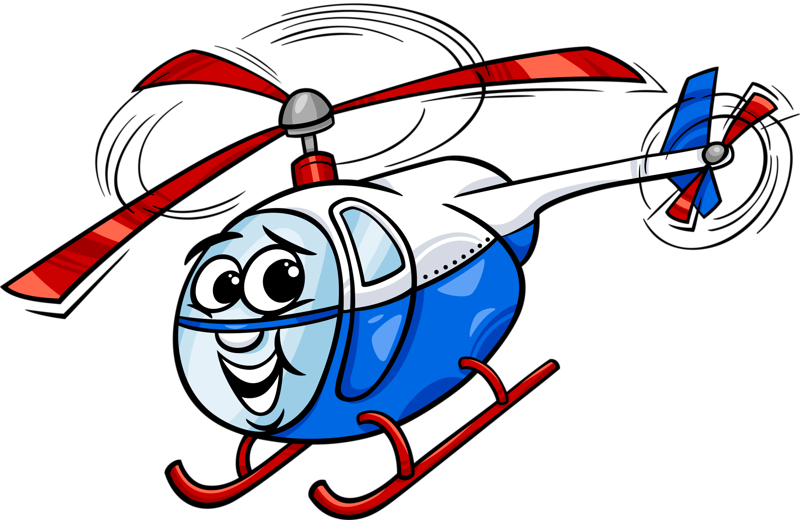 Helicopter Cartoon Clipart
