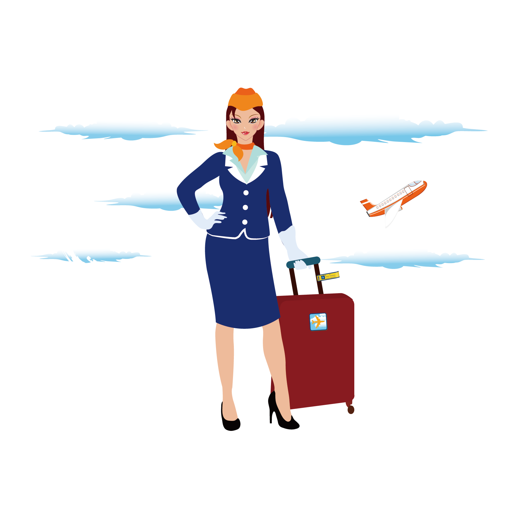 Travel Blue Background Clipart
