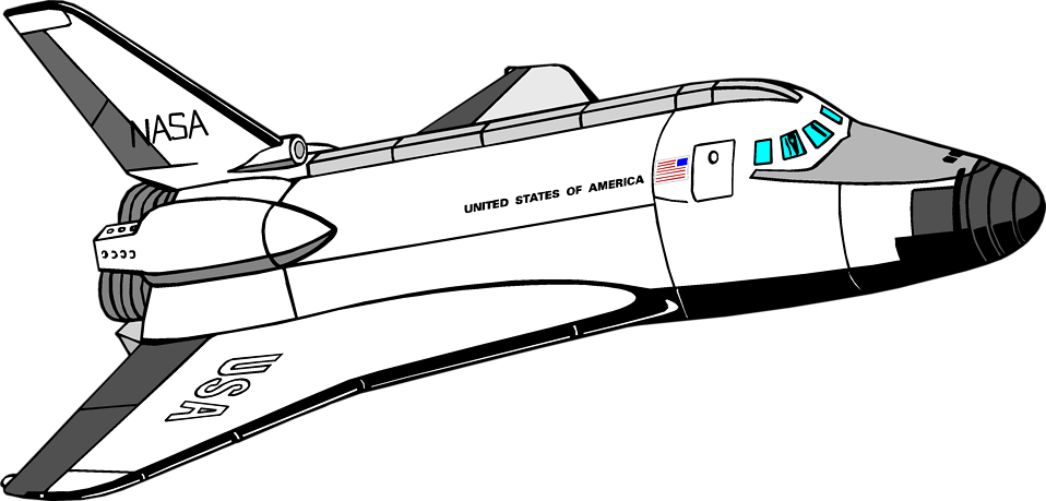 Space Shuttle Background Clipart