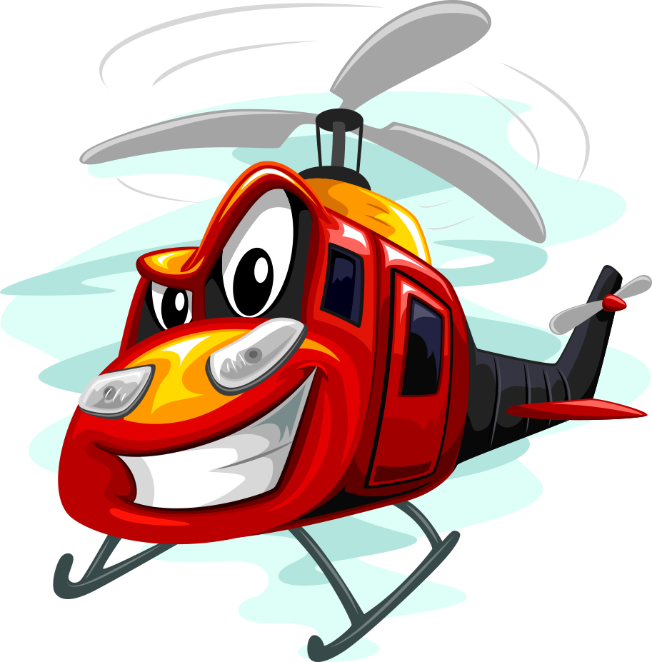 Helicopter Cartoon Clipart
