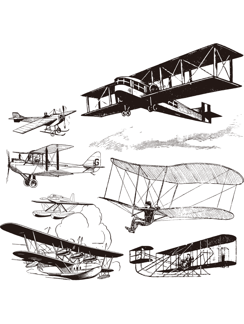 Airplane Silhouette Clipart