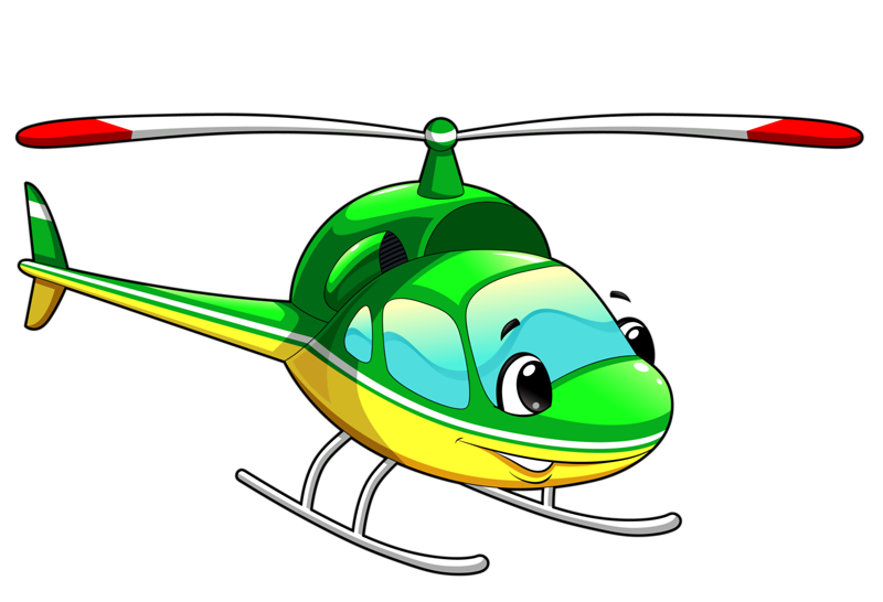 Helicopter Cartoon Clipart