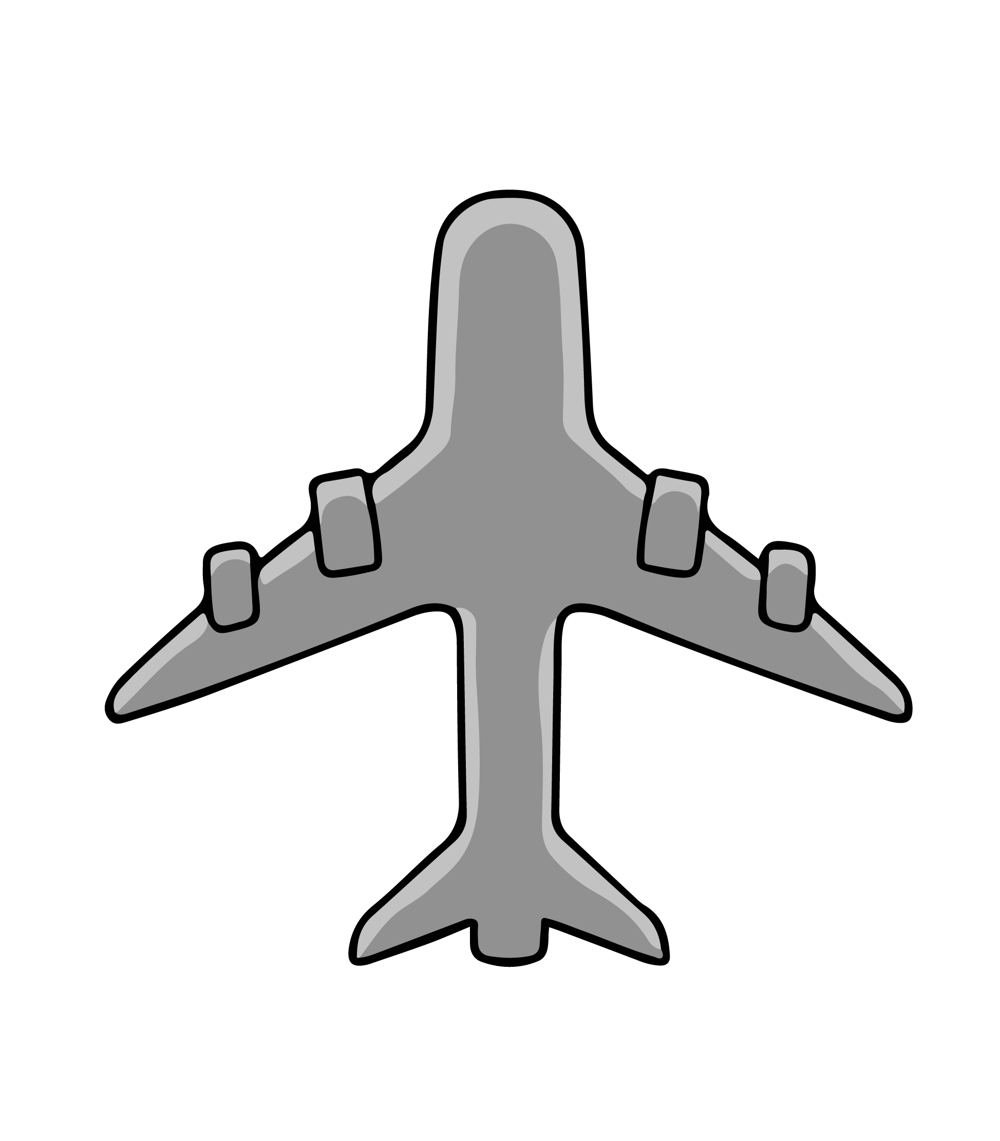 Airplane Symbol Clipart