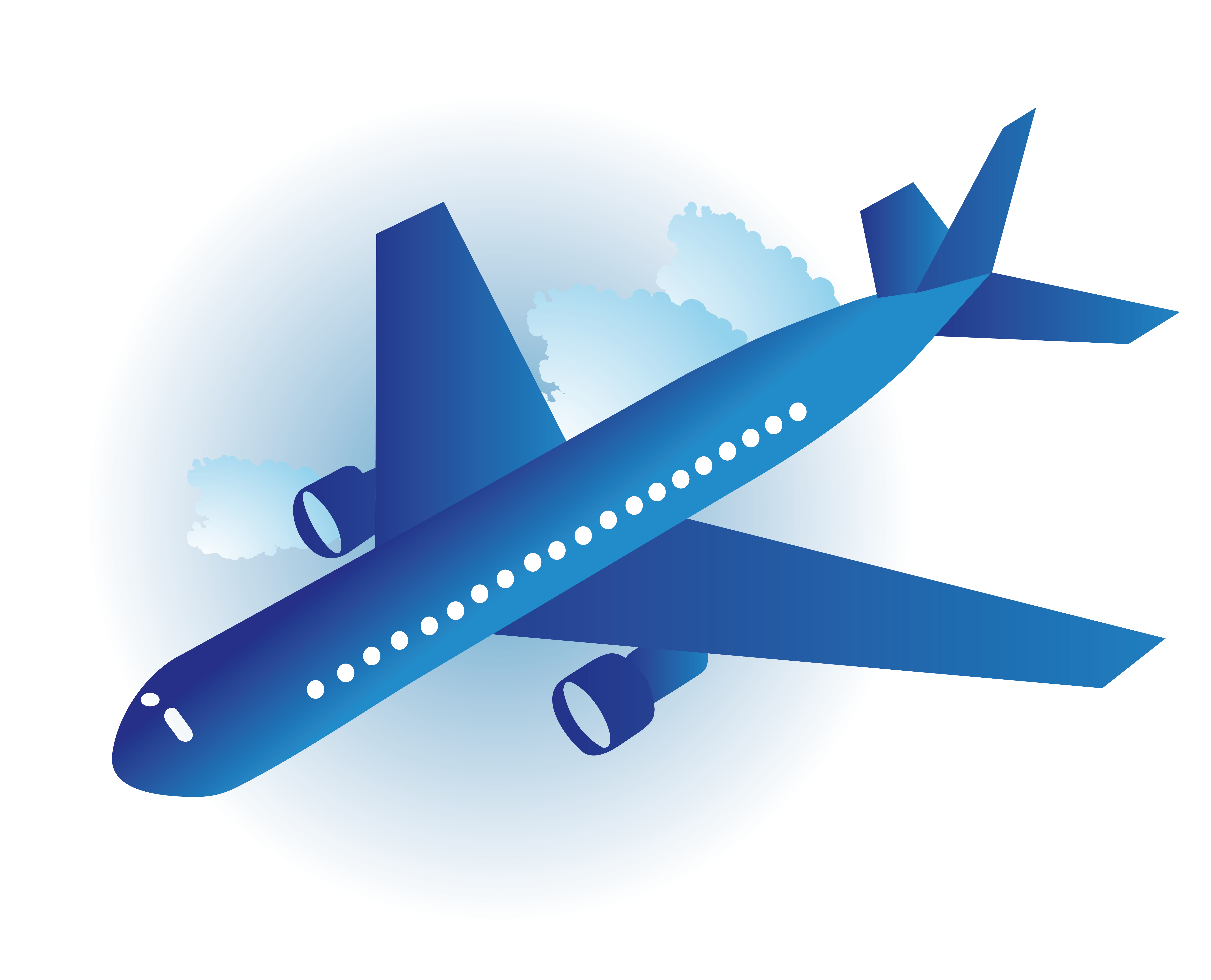 Travel Blue Background Clipart