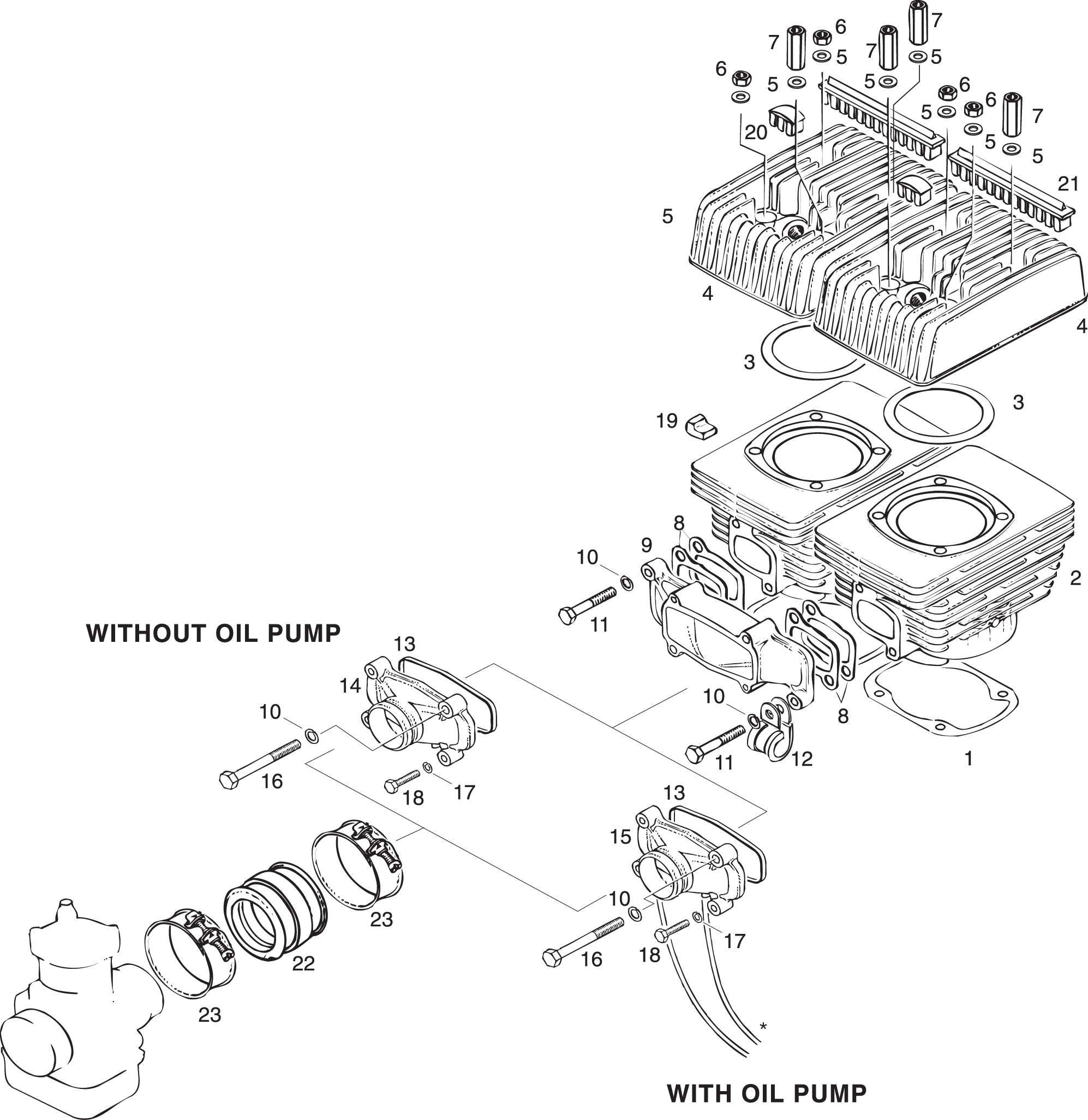 Rotax 503 Line Art Clipart