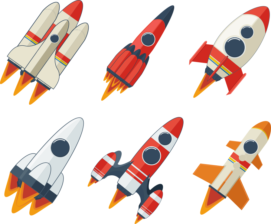 Cartoon Rocket Clipart