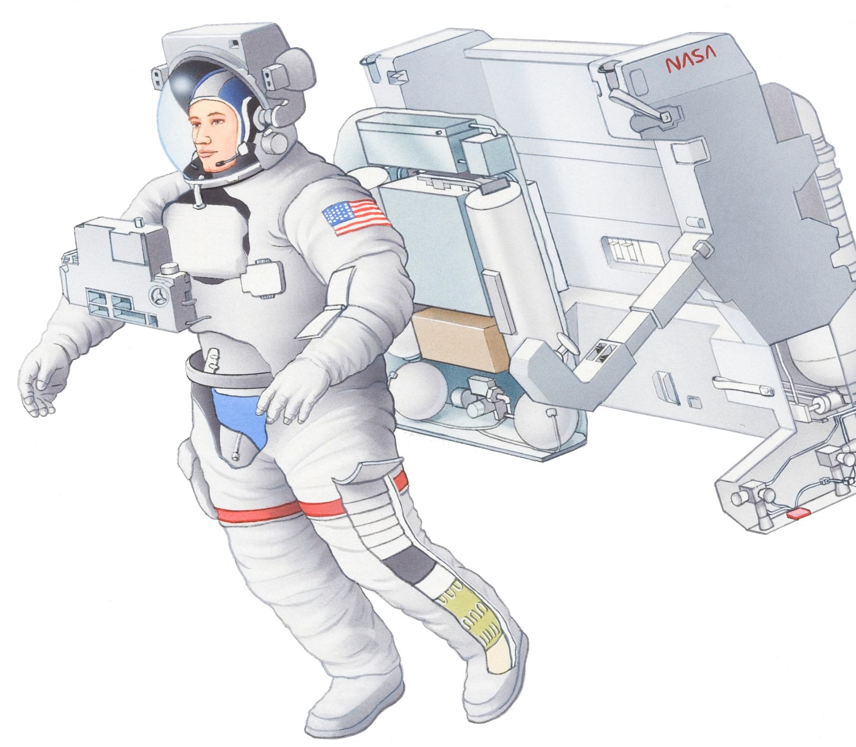 Astronaut Cartoon Clipart