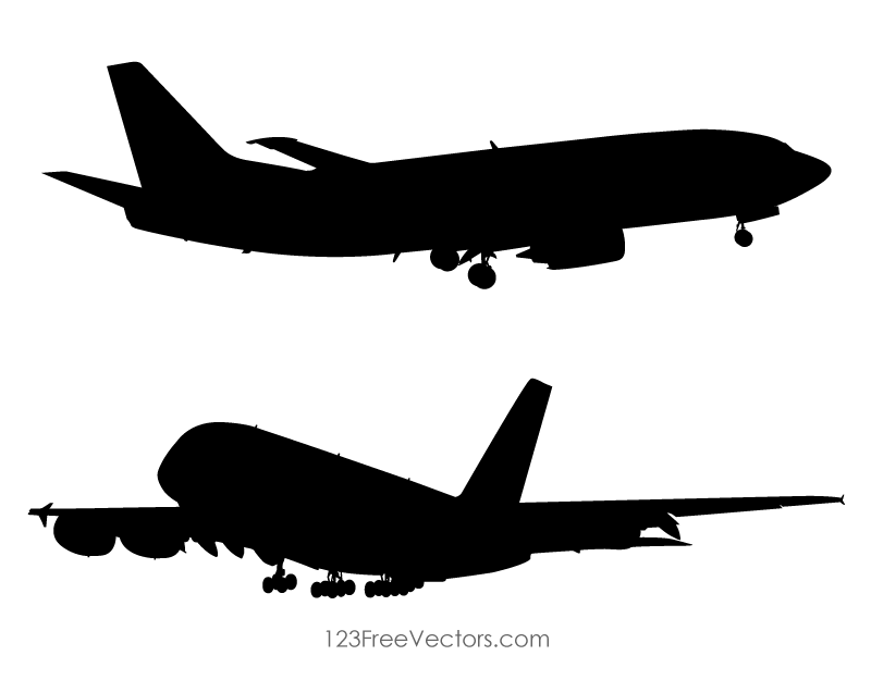 Airplane Silhouette Clipart