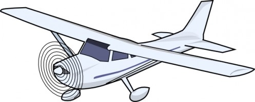 Airplane Cessna Plane Vector In Open Office Clipart