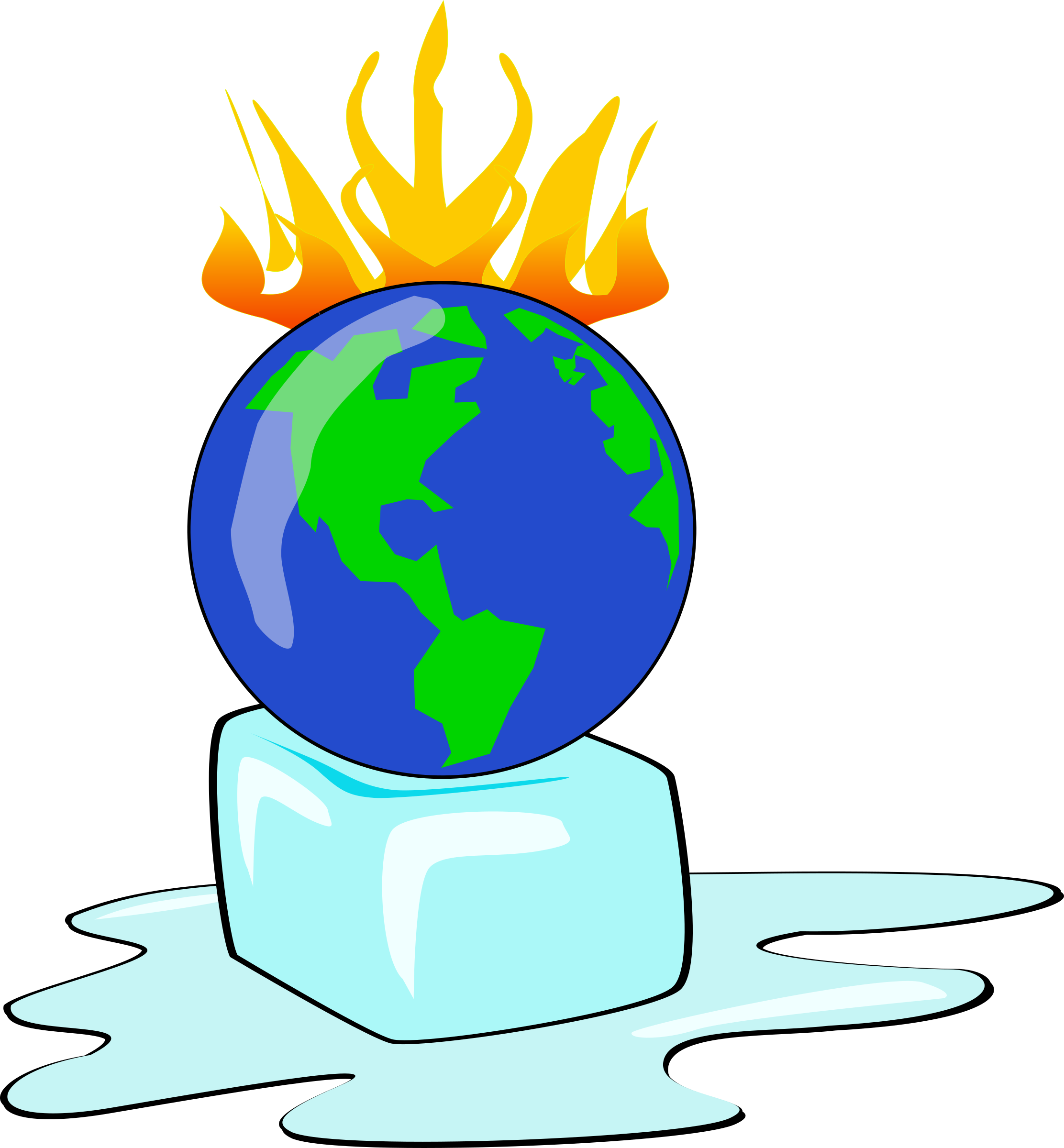 Global Warming Cartoon Clipart