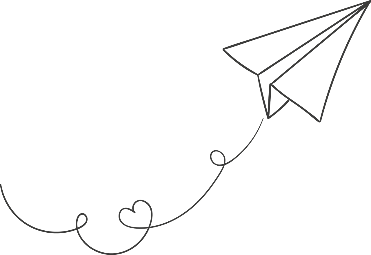 Paper Airplane Drawing Clipart