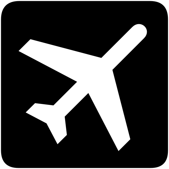 Airplane Symbol Clipart