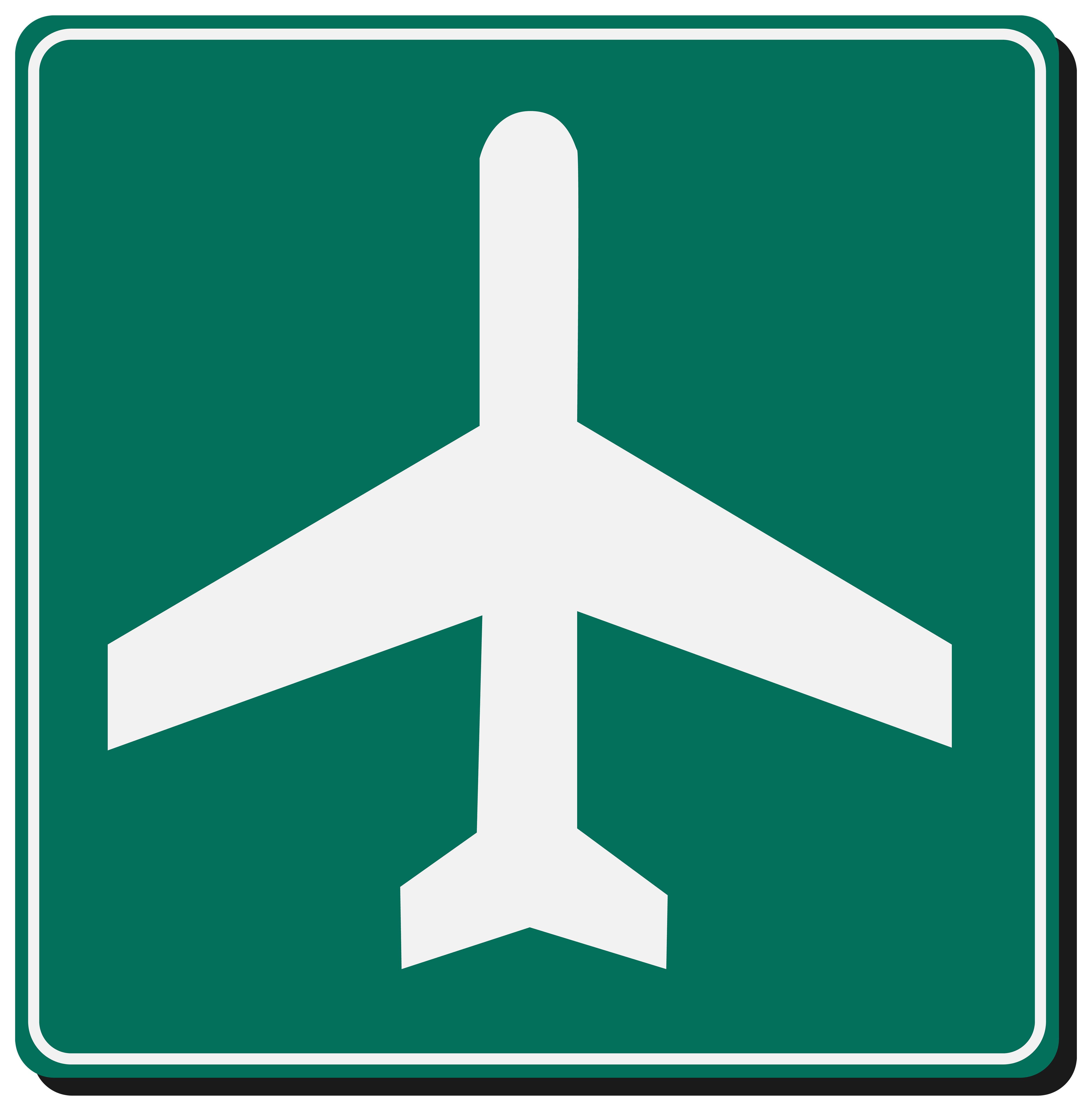 Airplane Symbol Clipart