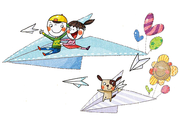 Paper Airplane Drawing Clipart