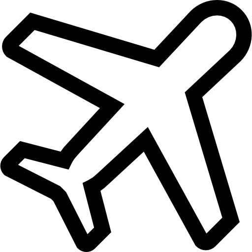 Airplane Symbol Clipart