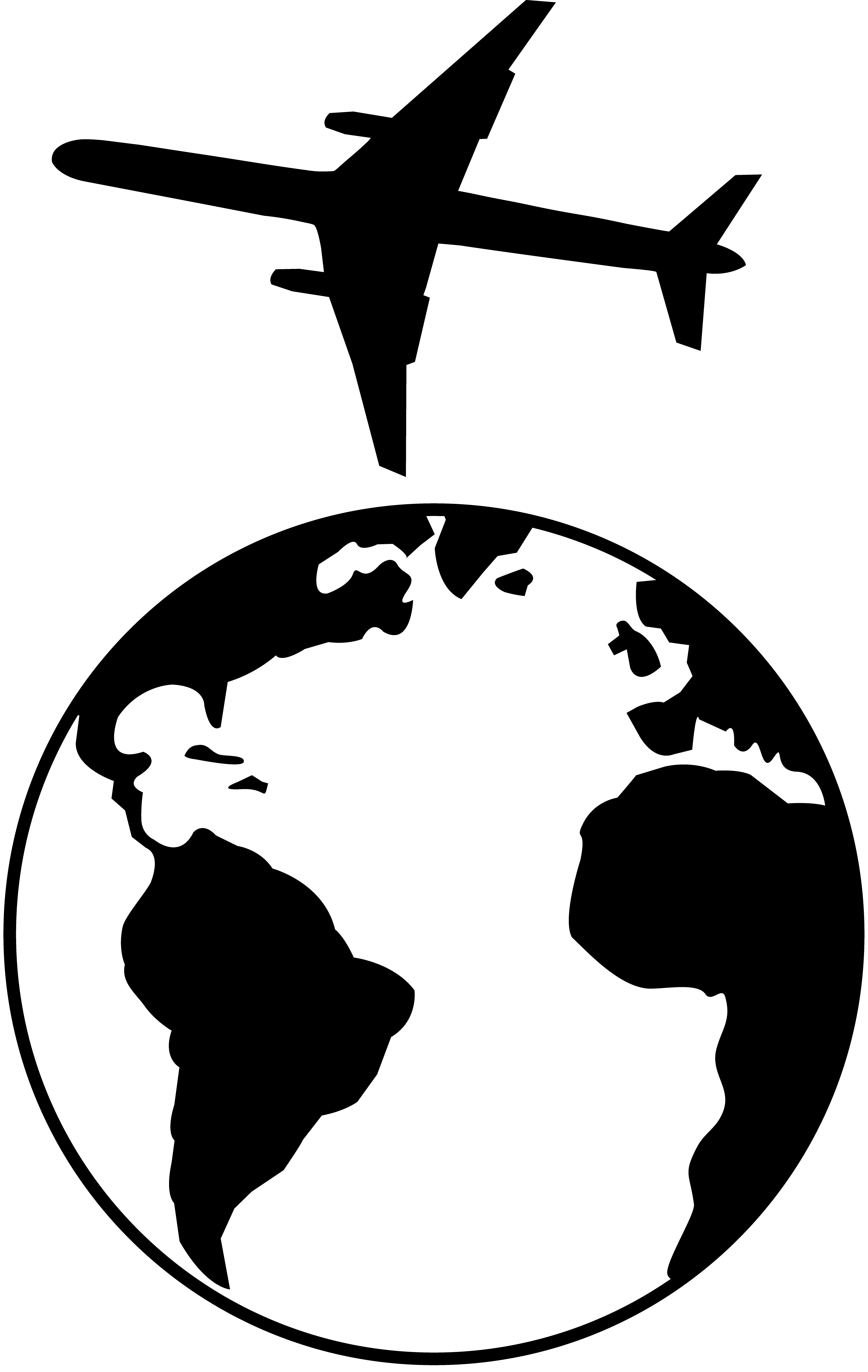 Earth  Black And White Clipart