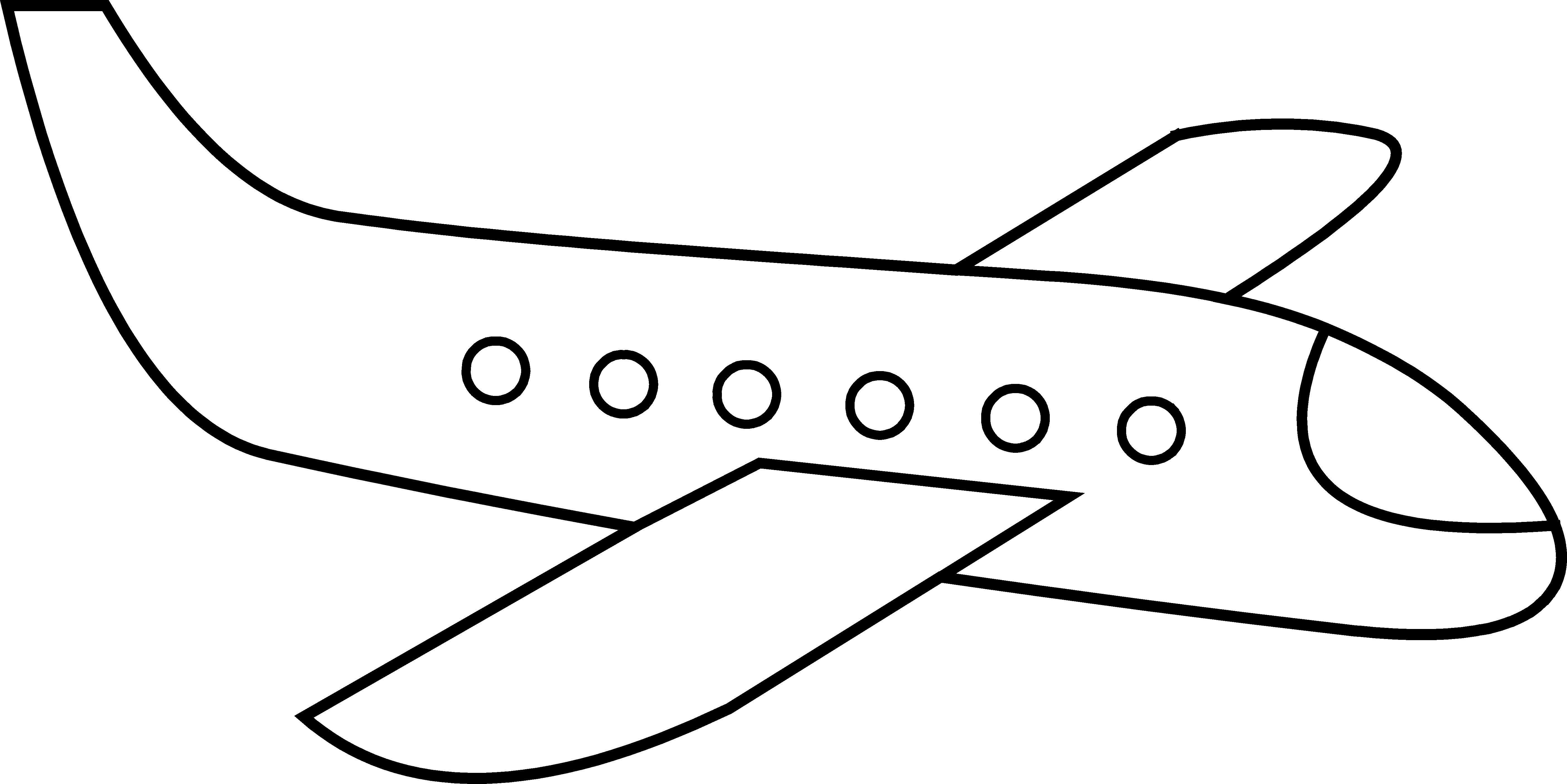 Free Airplane Acoloring Png Images Clipart