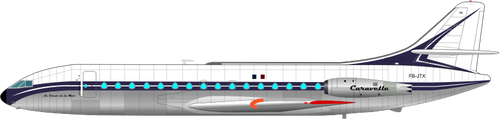 Caravelle Airplane Clipart