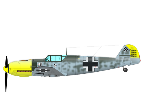 Me-109 Aeroplane Clipart