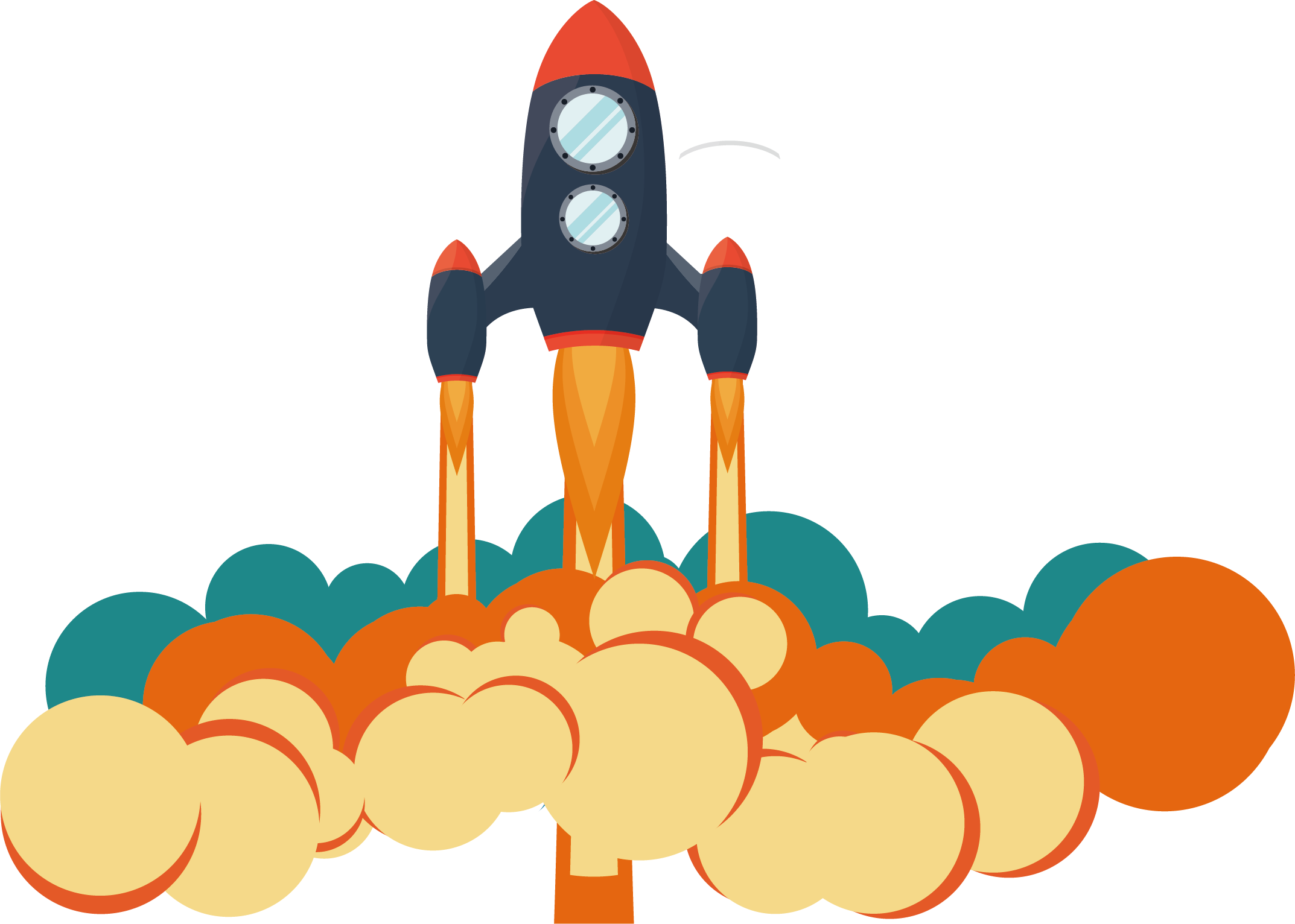 Cartoon Rocket Clipart