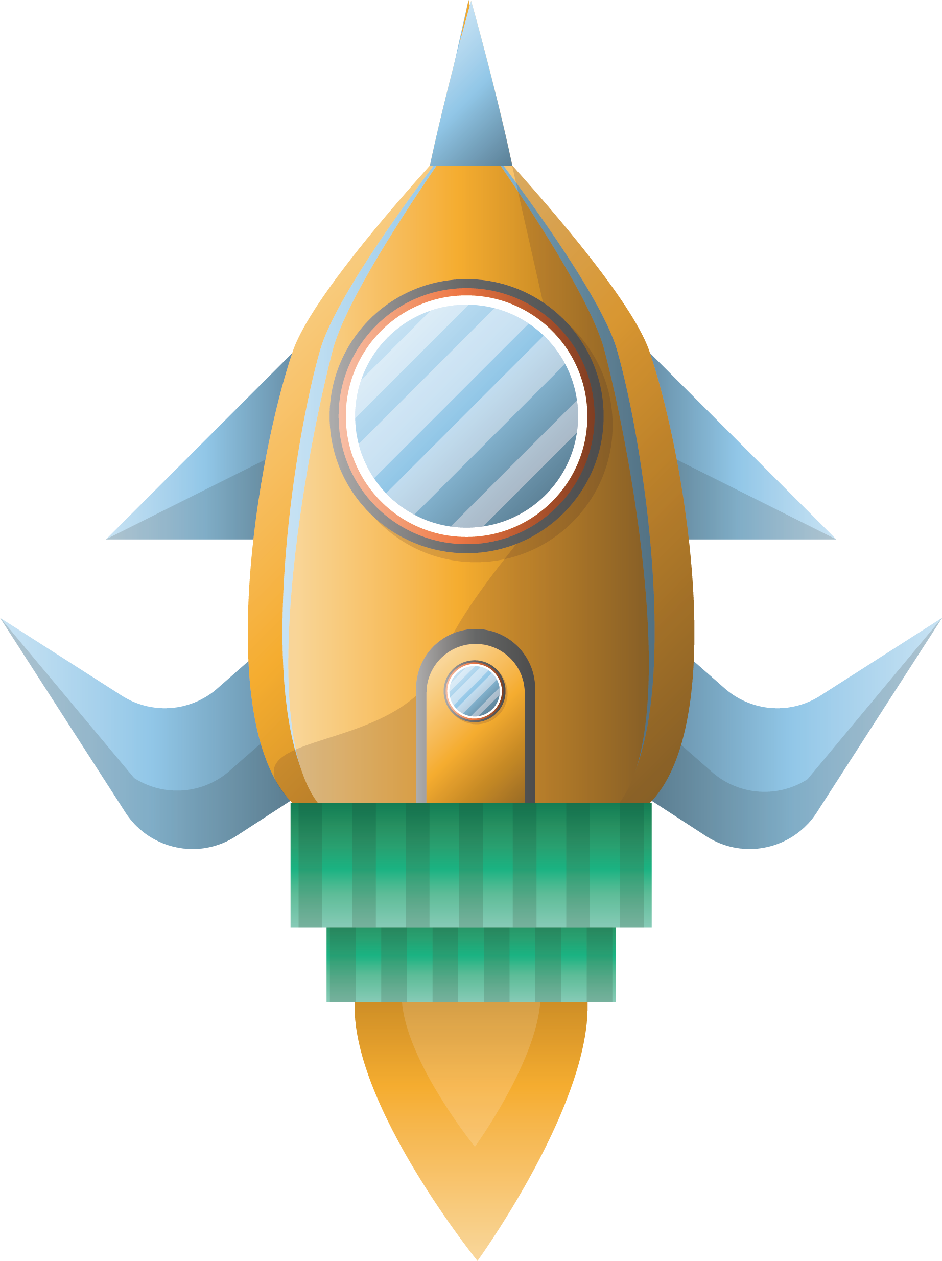 Cartoon Rocket Clipart