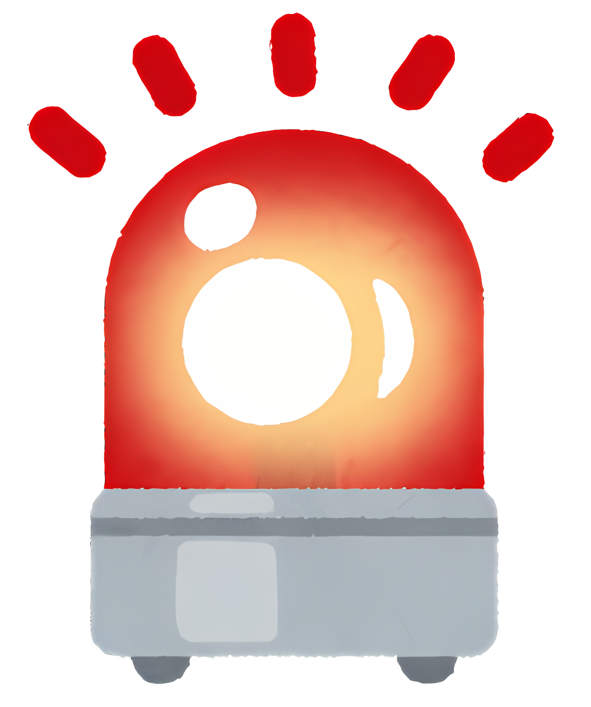 Clear image of red fire alarm with flame Clipart