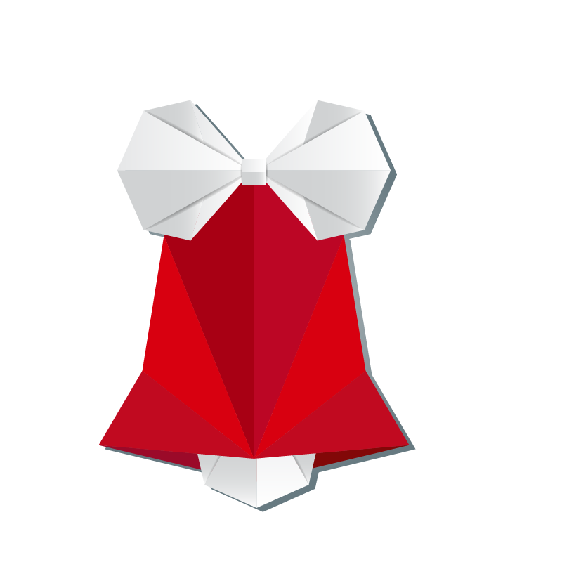 Christmas Origami Clipart