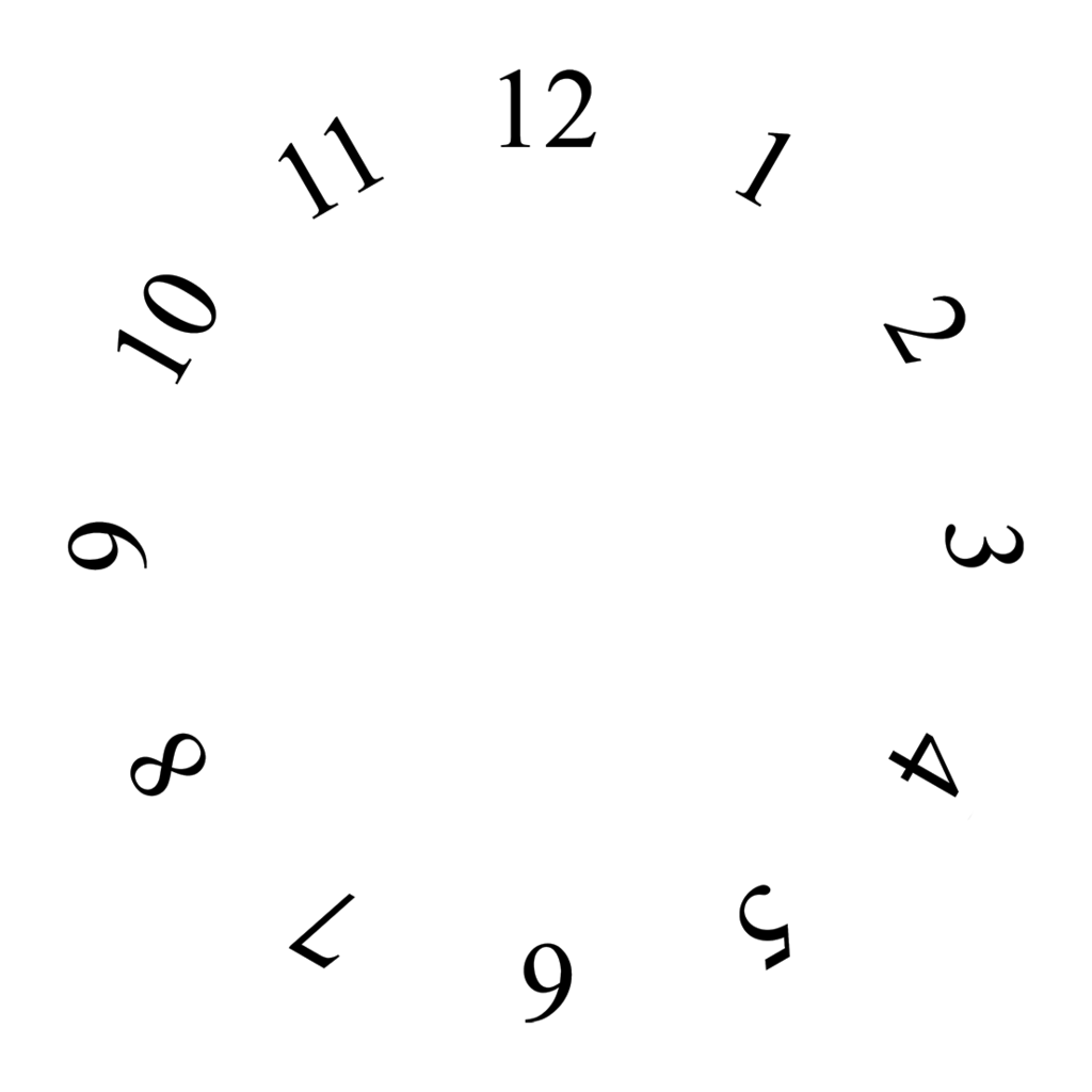 Clock Template Clipart