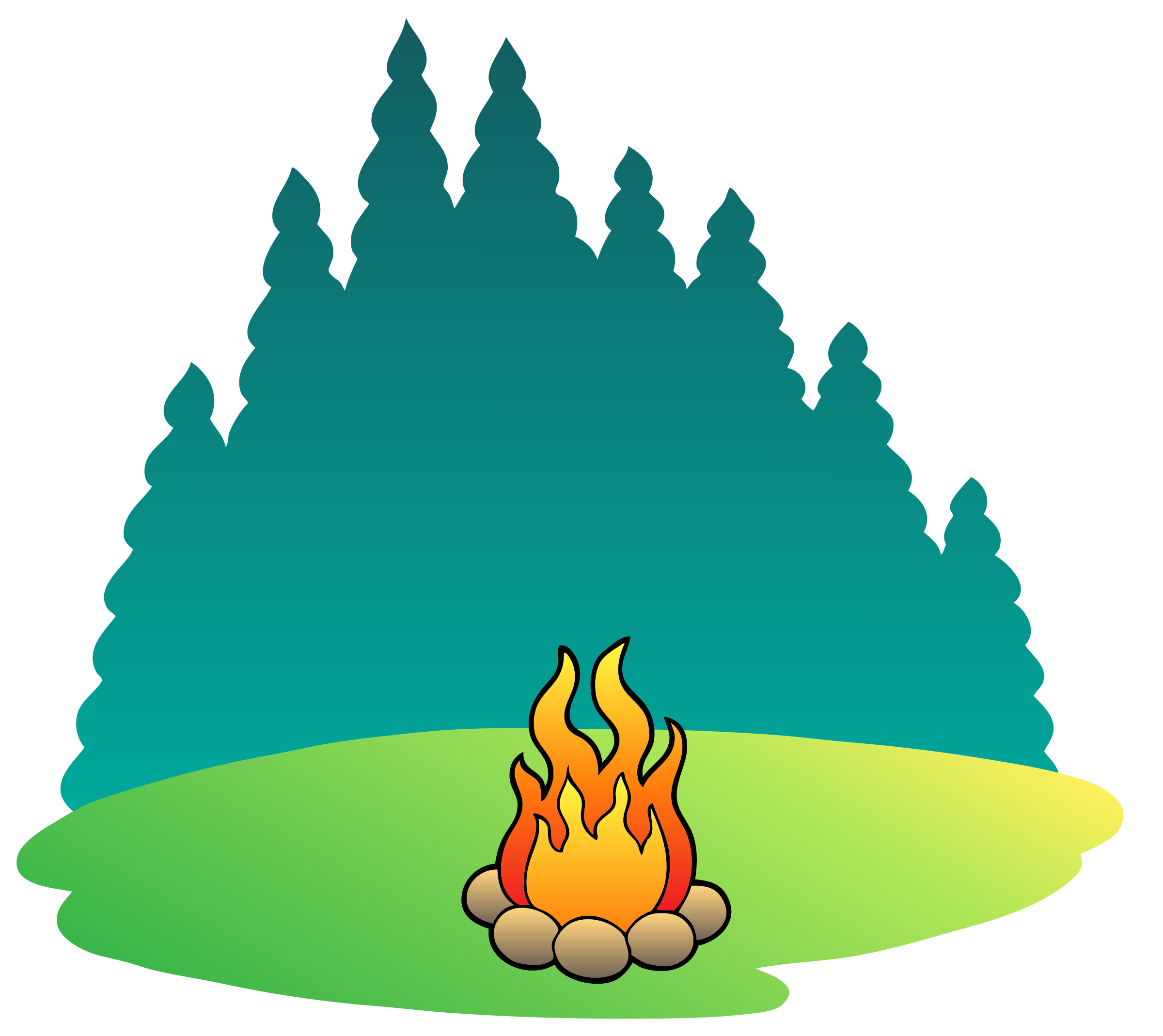 Summer Green Background Clipart