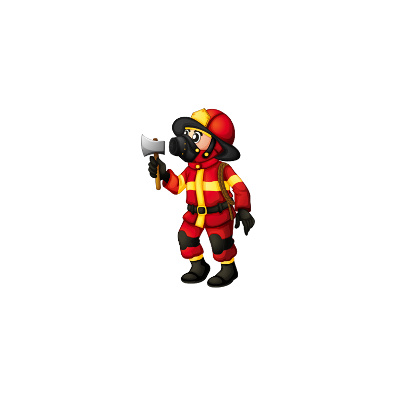 Firefighter Cartoon Clipart