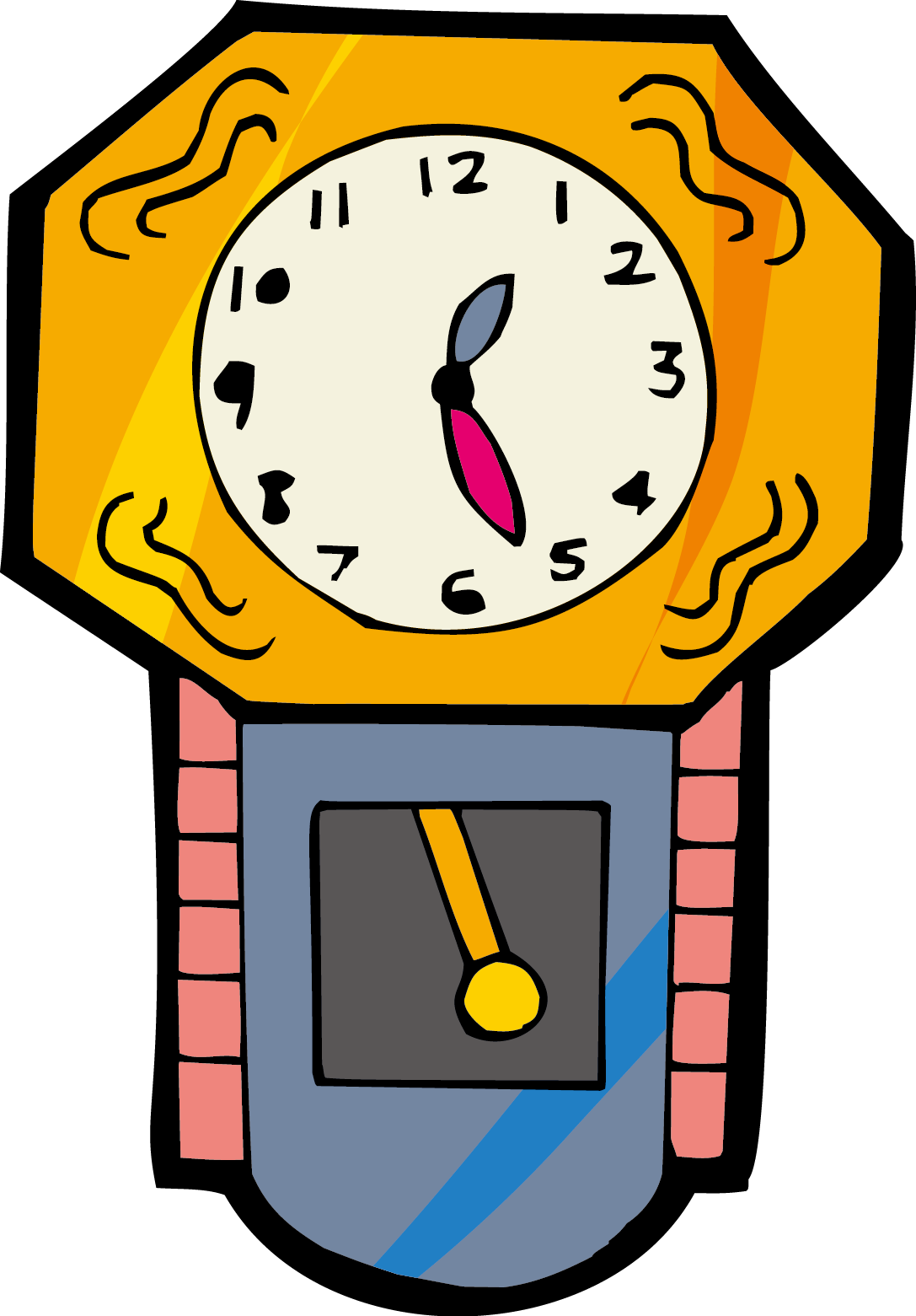 Cartoon Clock Clipart