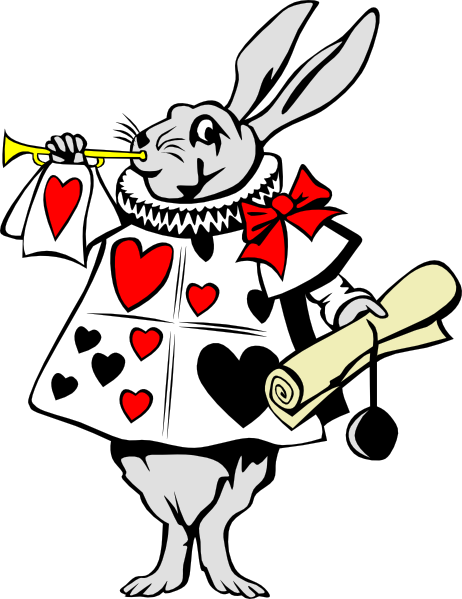 Rabbit From Alice In Wonderland Vector 4Vector Clipart