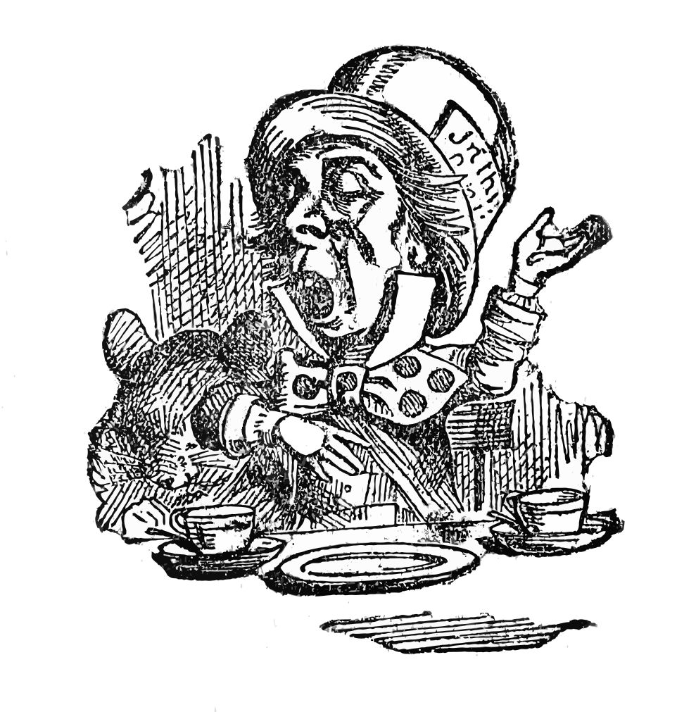 Alice In Wonderland Mad Hatter Cat The Clipart