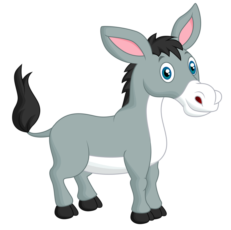 Donkey Cartoon Clipart