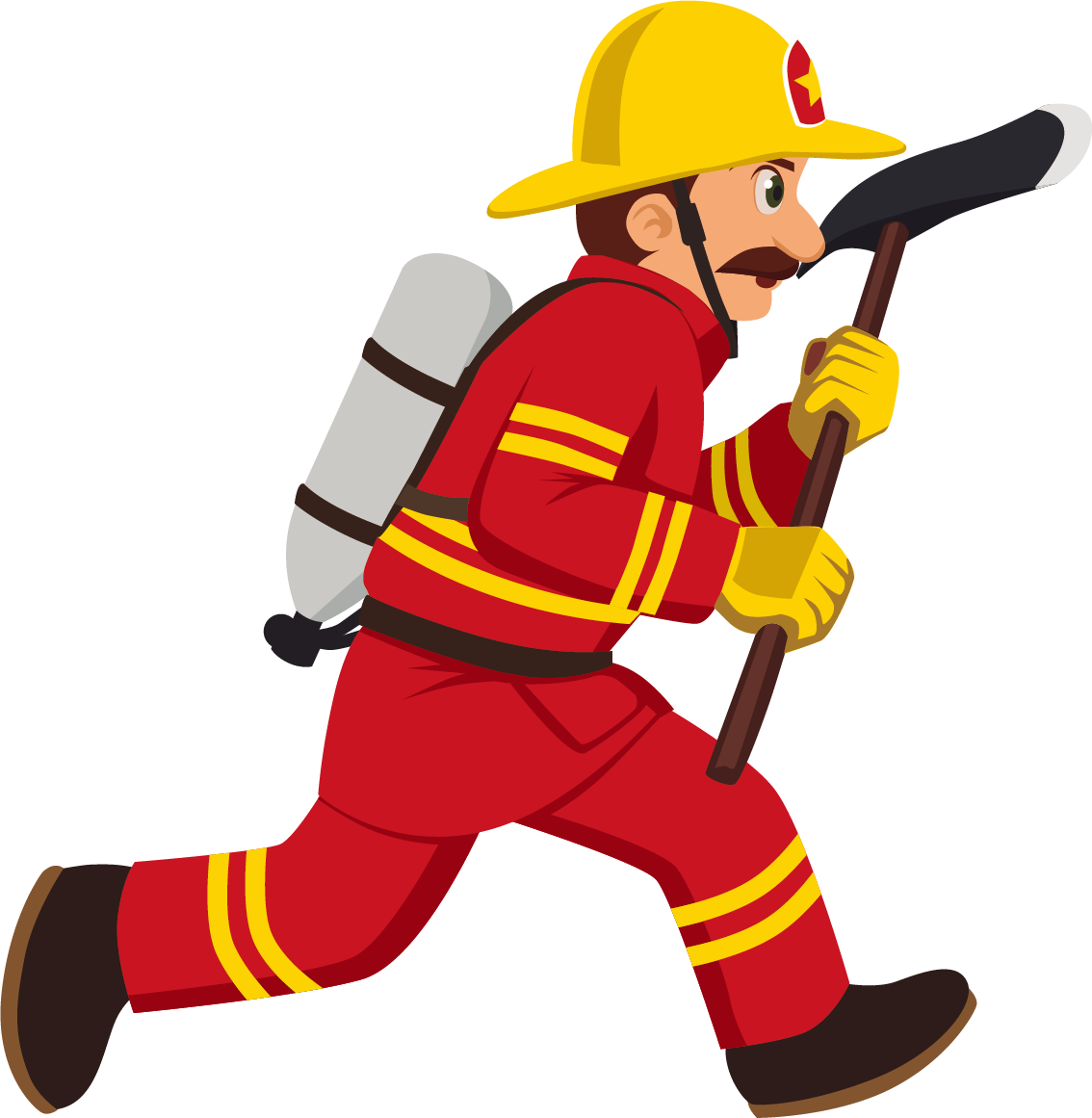 Fireman Cartoon Clipart
