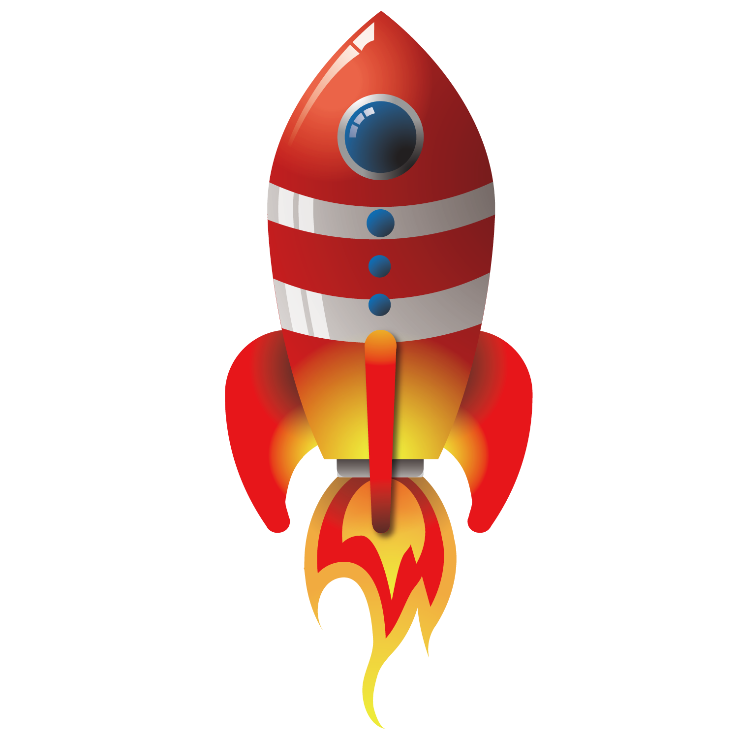 Cartoon Rocket Clipart
