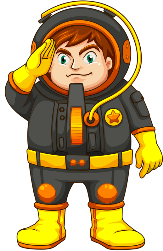 Astronaut Cartoon Clipart