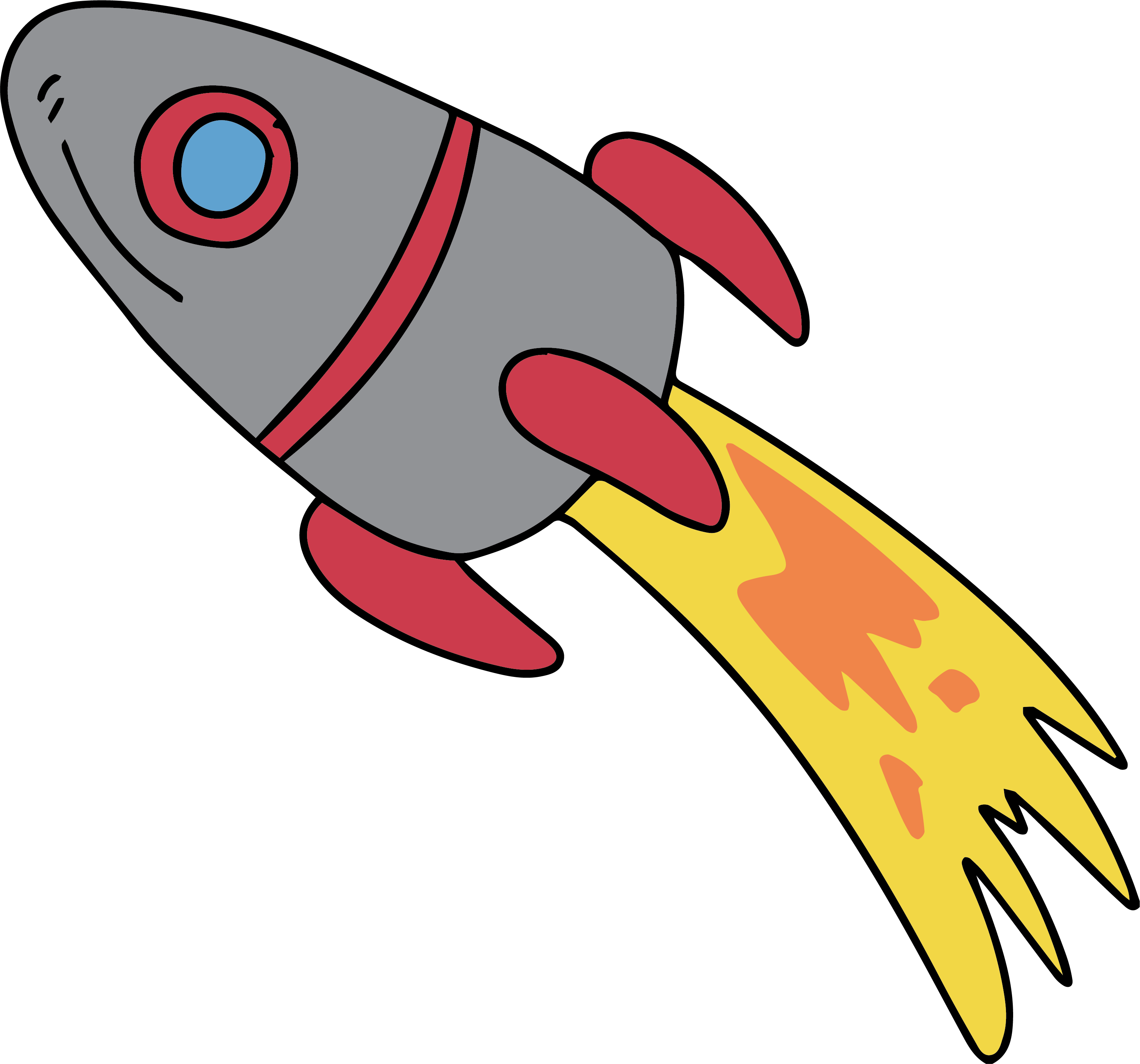 Cartoon Rocket Clipart